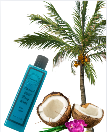 Coconut milk body wash