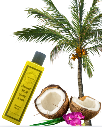 Coconut milk body wash