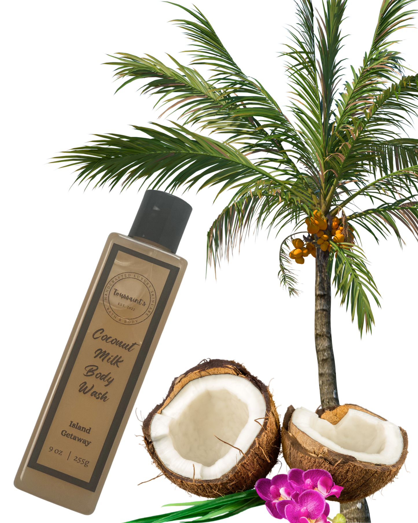 Coconut milk body wash