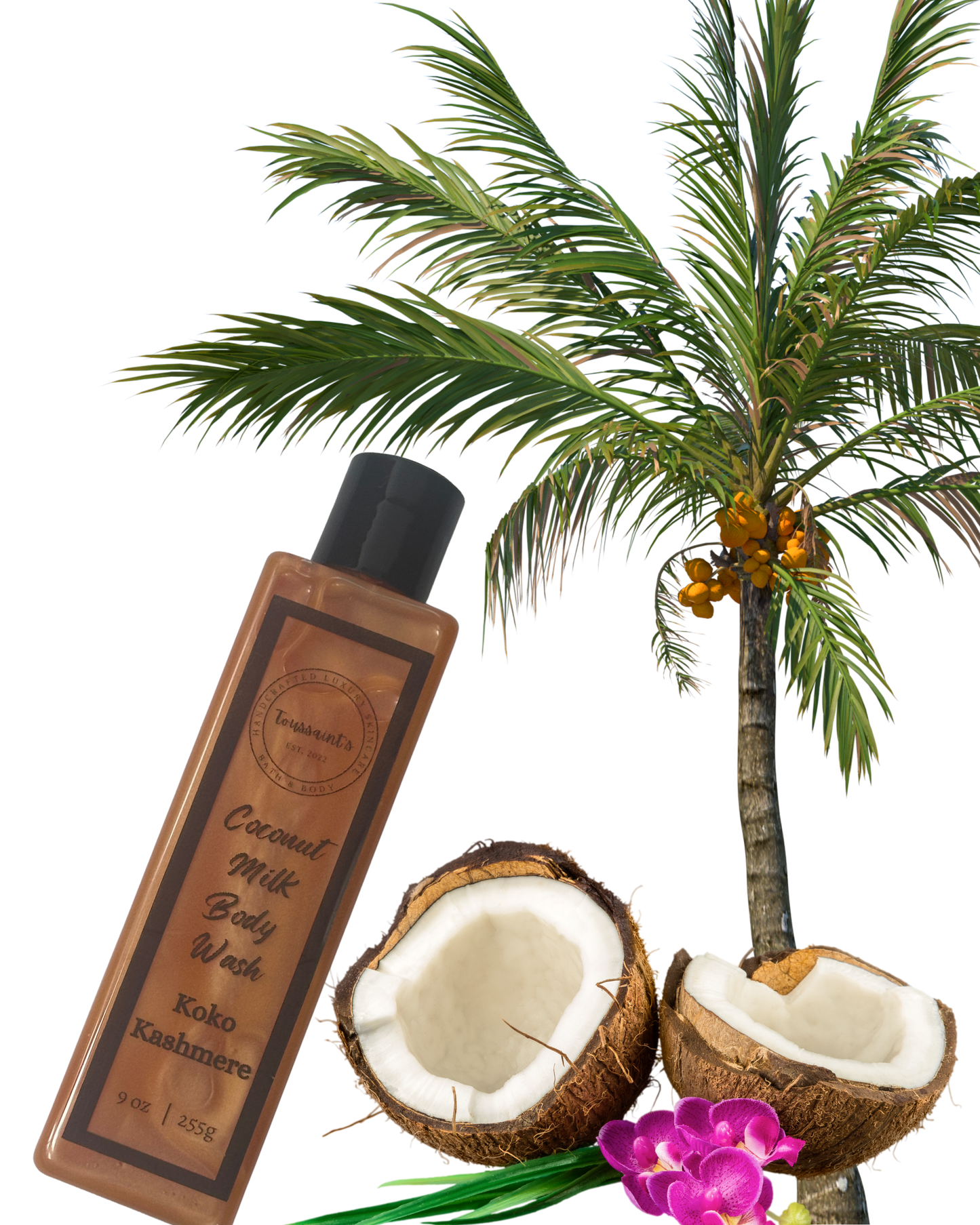 Coconut milk body wash
